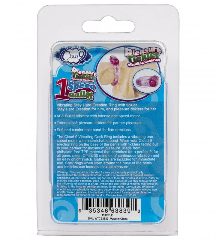 Pleasure Tickler Vibrating Cockring