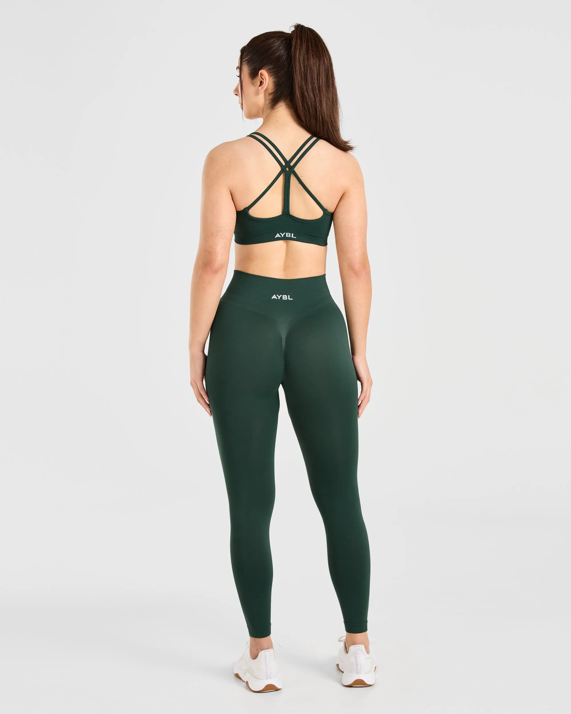 Power Seamless Sports Bra - Evergreen