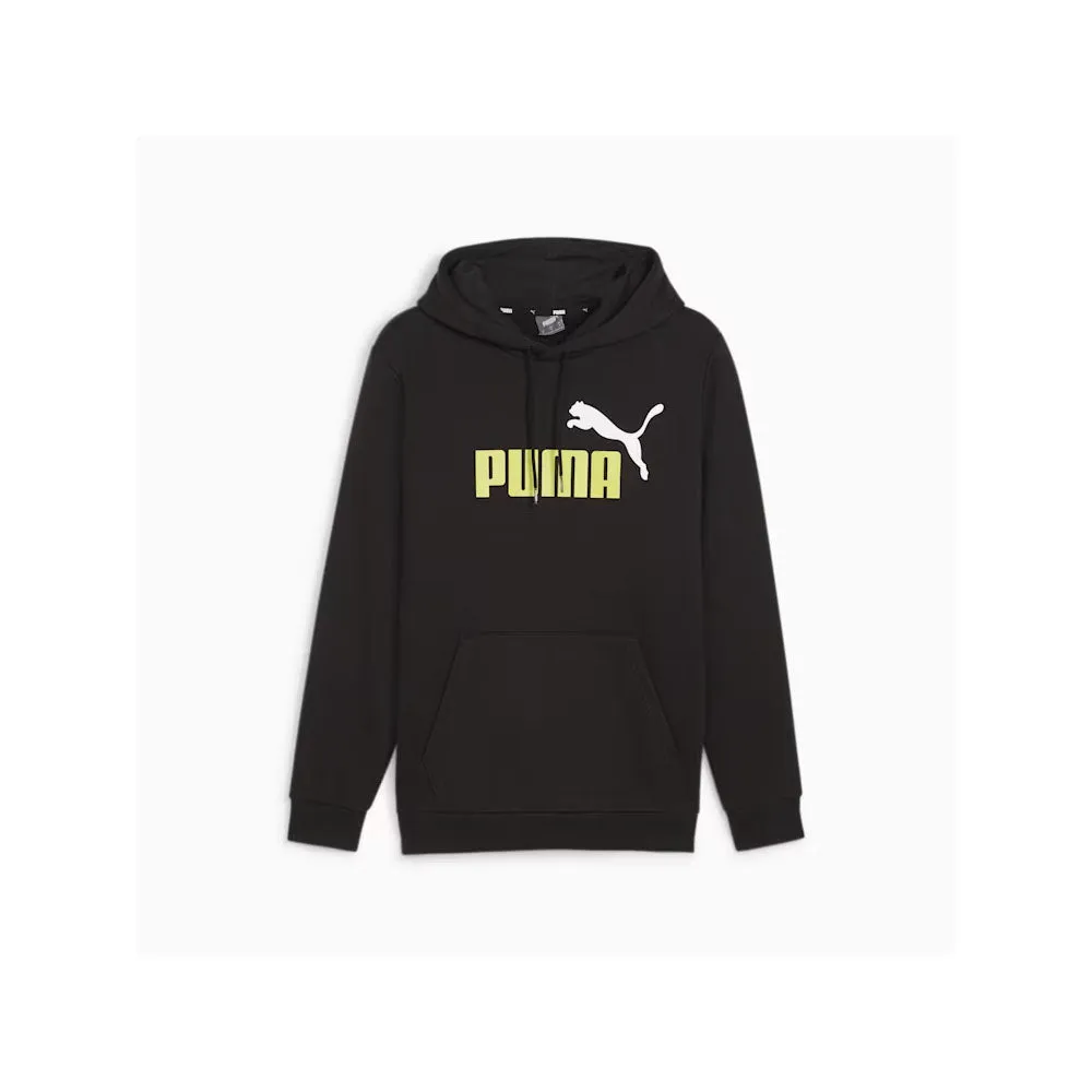 Puma Mens Essential  Two-Tone Big Logo Fleece Hoodie