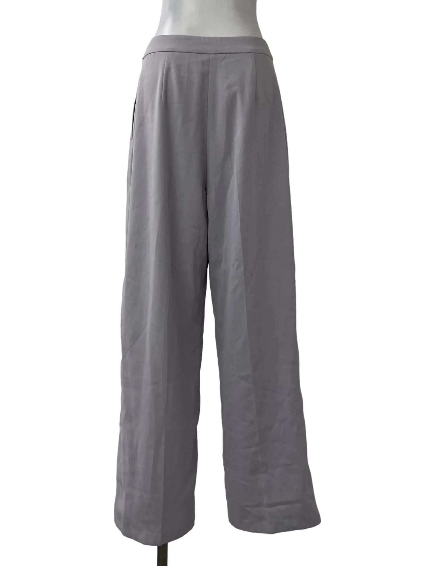Purple Formal Straight Pants