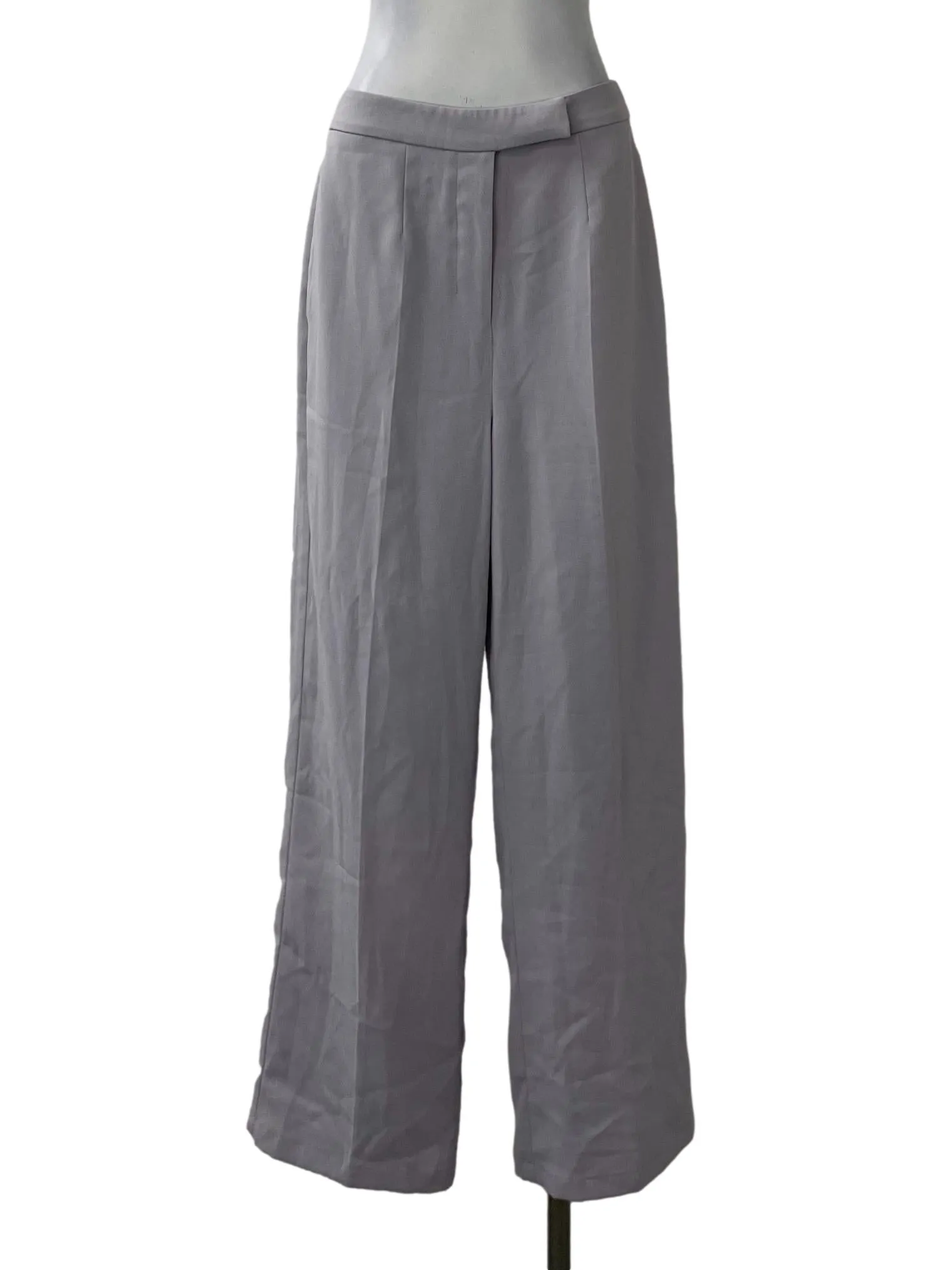 Purple Formal Straight Pants