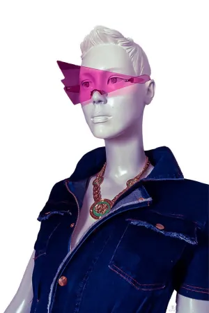 "Londyn Throwin Shade: Triangular Rimless Sunglasses