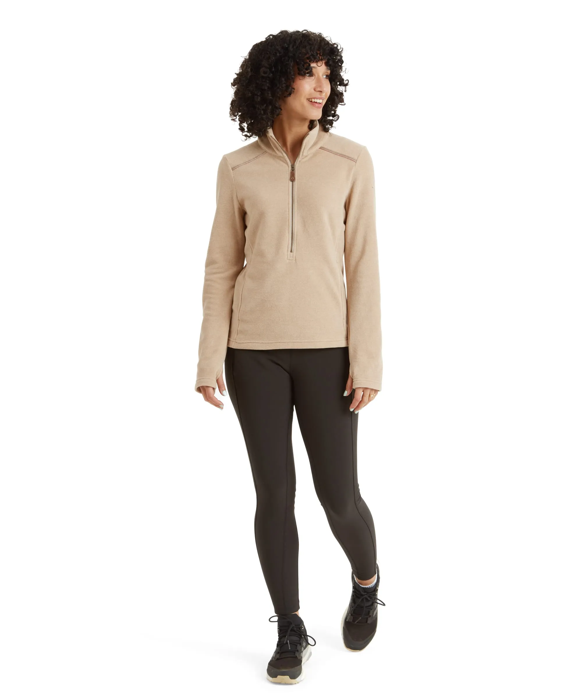 Rolpa Eco Pullover Zip - Bardiya Sand