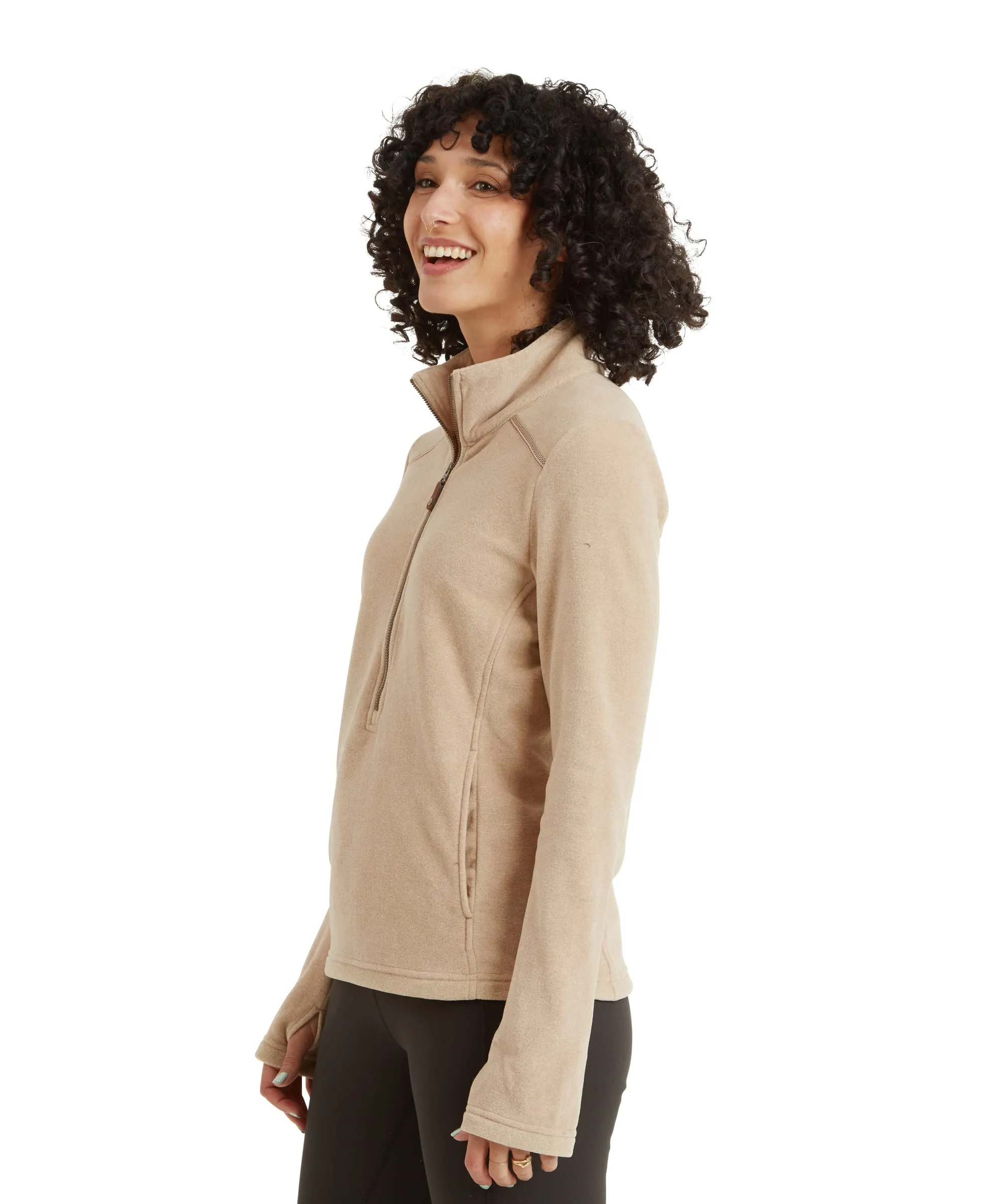 Rolpa Eco Pullover Zip - Bardiya Sand