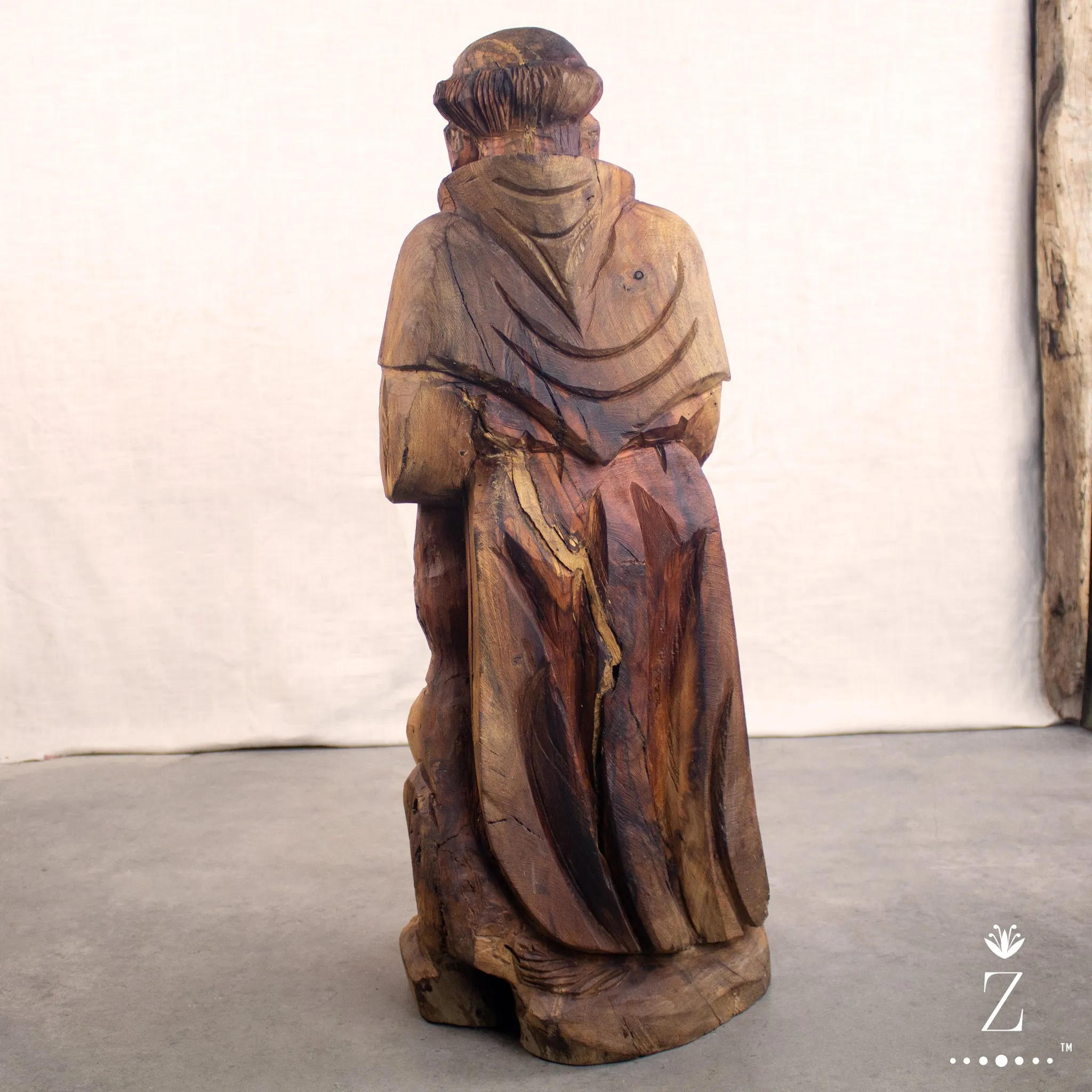 Santo Carving St. Francis Sculpture