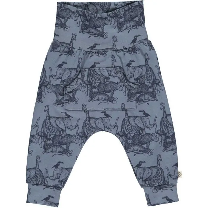 Savannah Pocket Pants Baby-Dusty Blue