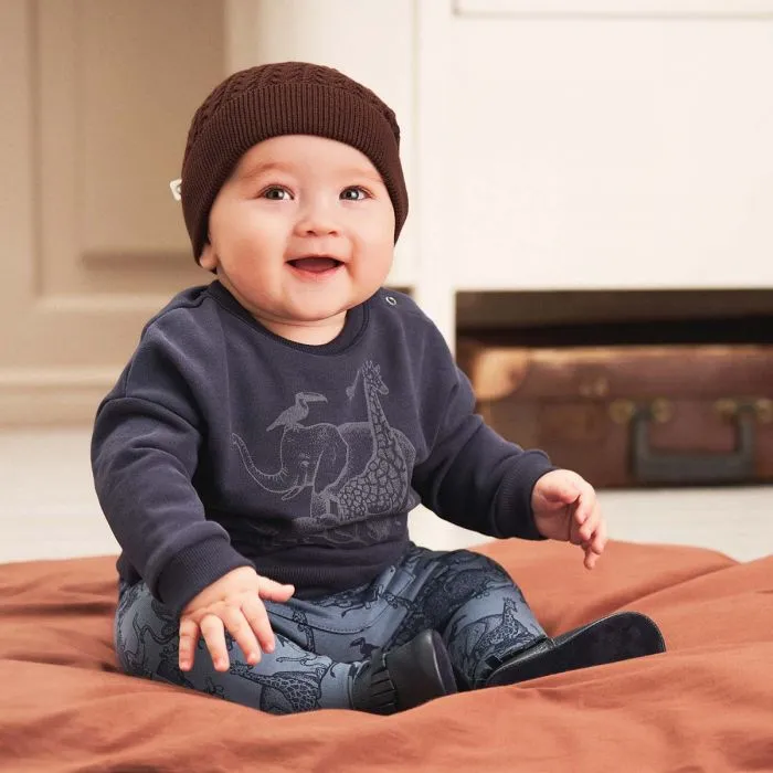 Savannah Pocket Pants Baby-Dusty Blue