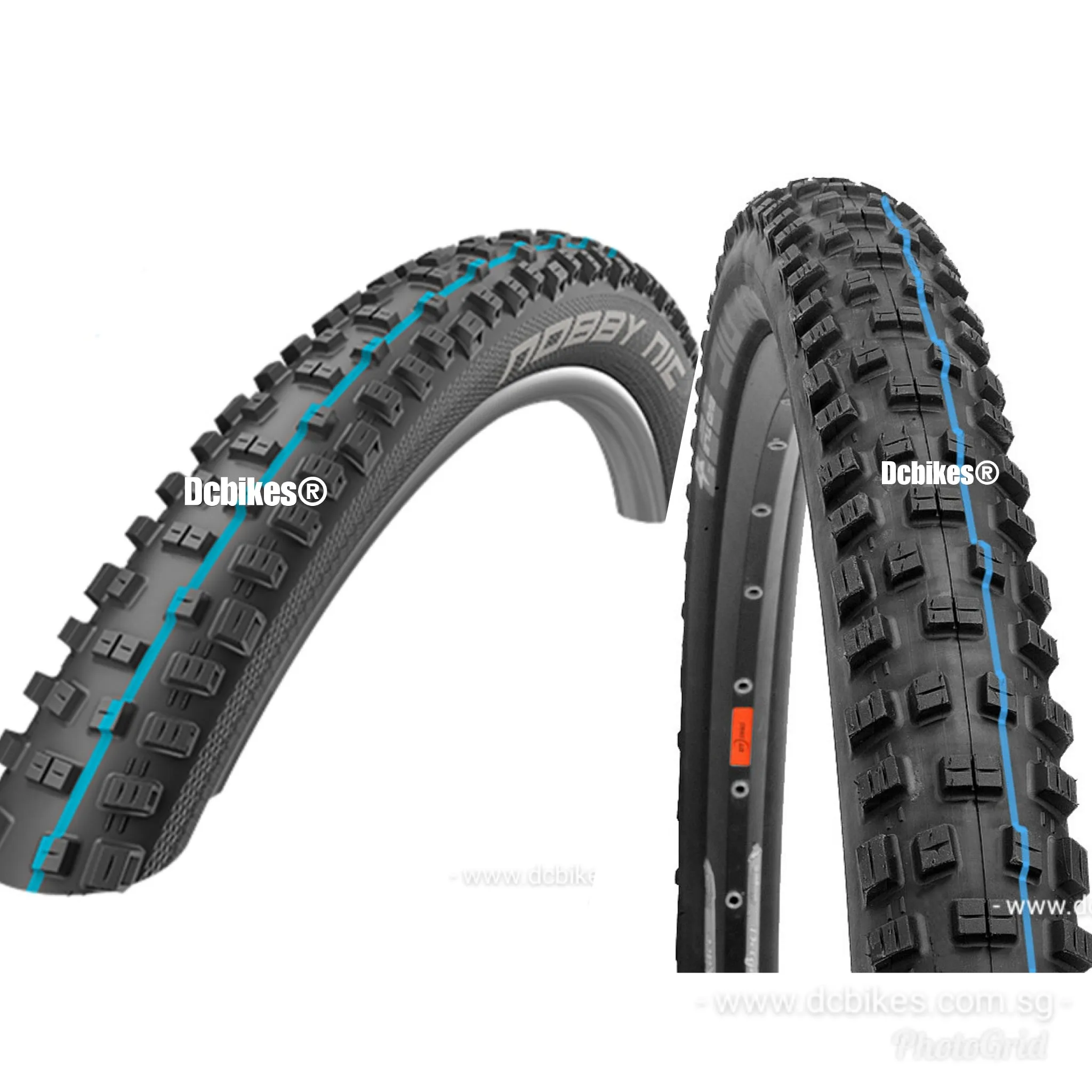 Schwalbe 27.5'' X 2.25 | 27.5 X 2.35 Nobby Nic Super Ground | Trail Evo ADDIX Speedgrip Tubeless Ready Folding Tyres (1 Tire)