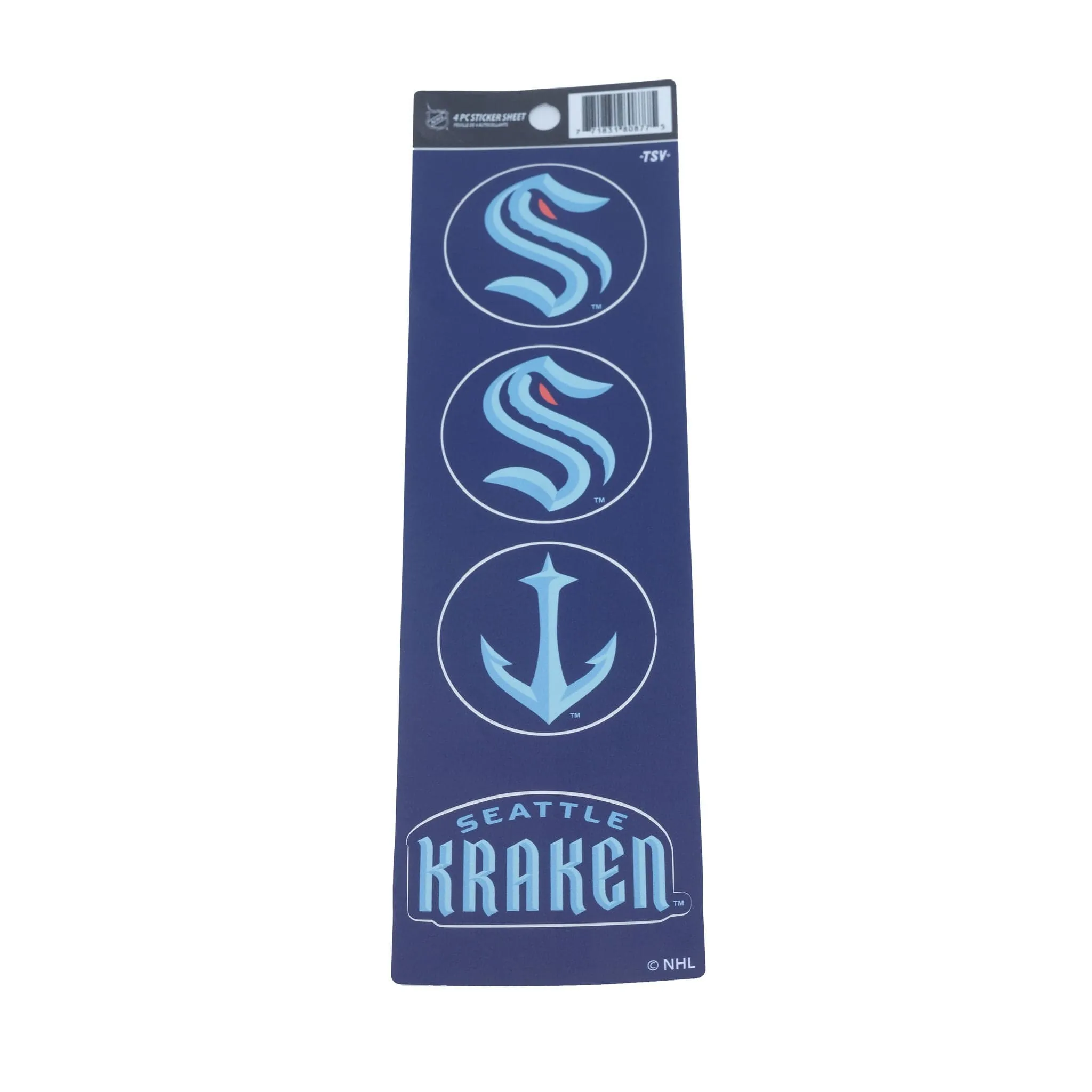 Seattle Kraken Sports Vault NHL Sticker Set (4 Piece)