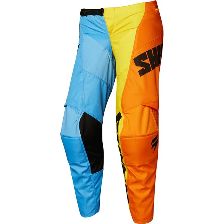 SHIFT YOUTH WHIT3 TARMAC PANTS ORANGE/BLUE