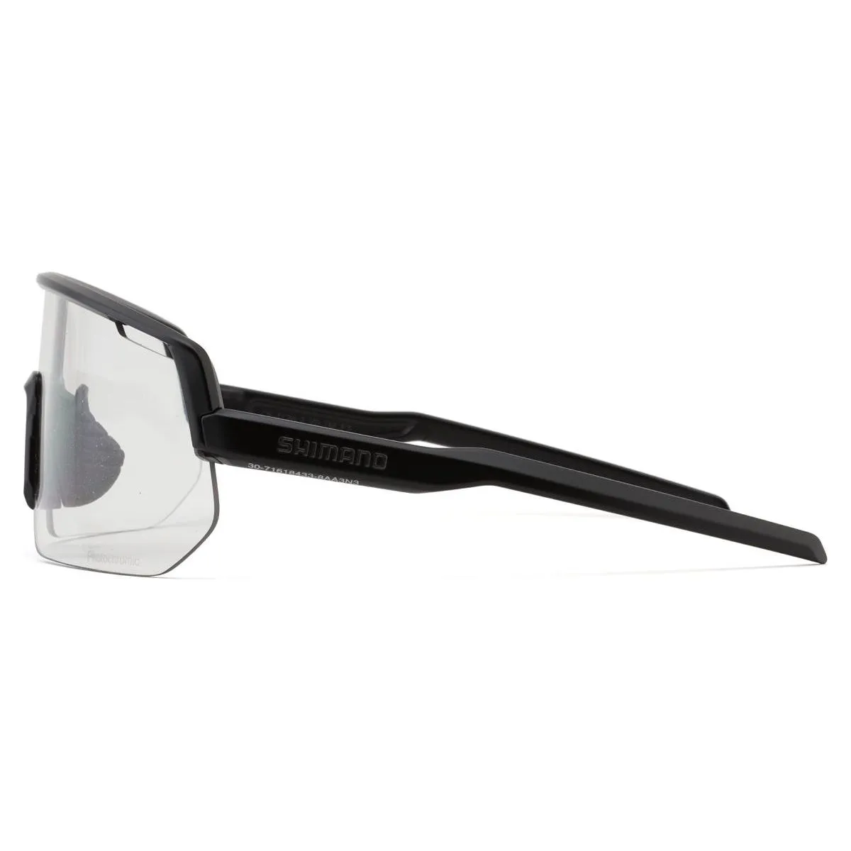 Shimano Technium L Sunglasses — Matte Black Frame / Photochromatic Gray Lens (No Spare)