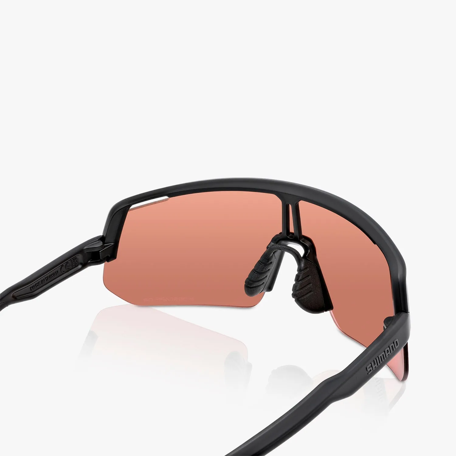 Shimano Technium L Sunglasses — Matte Black Frame / RIDESCAPE Off-Road Lens and Clear Spare