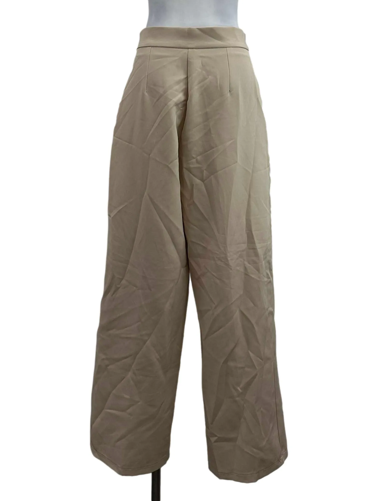 Skin Beige Straight Pants
