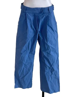 Sky Blue Buckled Trousers