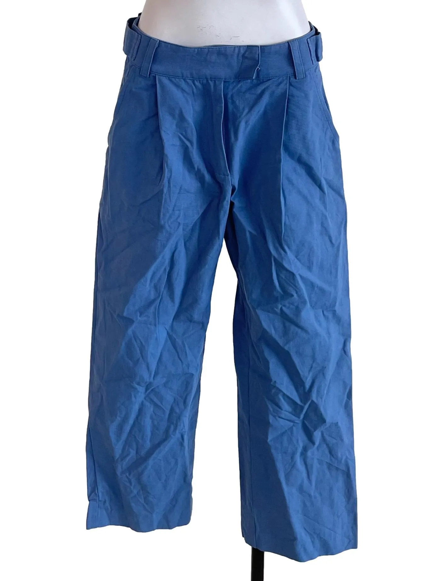 Sky Blue Buckled Trousers