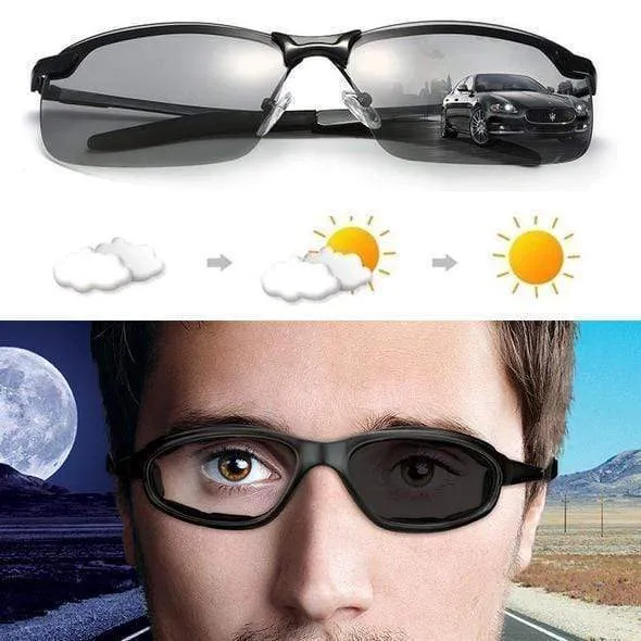 Smart Photochromic Polarized Sunglasses - UV Protection, Anti Glare