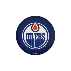 Sports Vault NHL Round Vinyl Decal - Edmonton Oilers