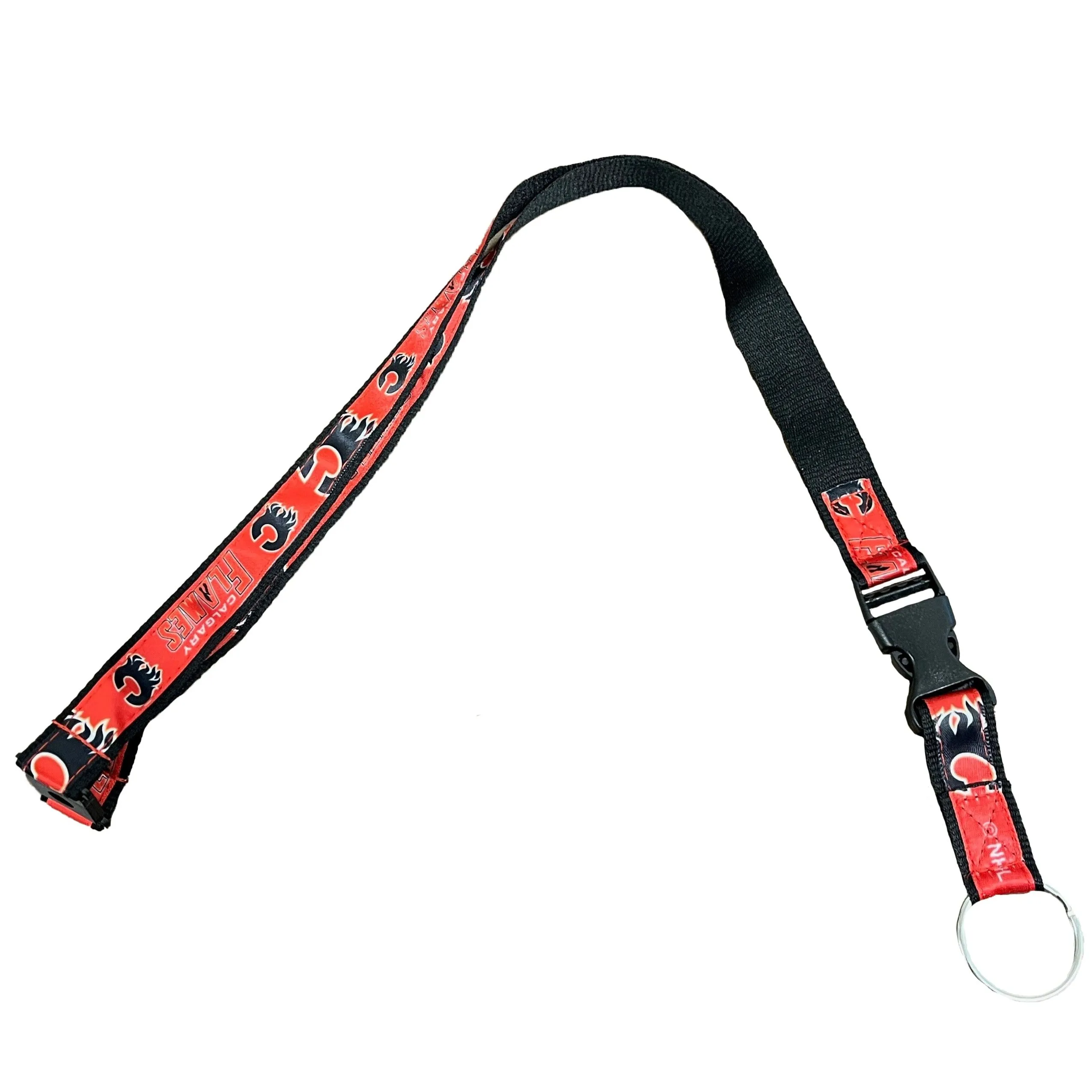 Sports Vault NHL Webbed Lanyard - Calgary Flames