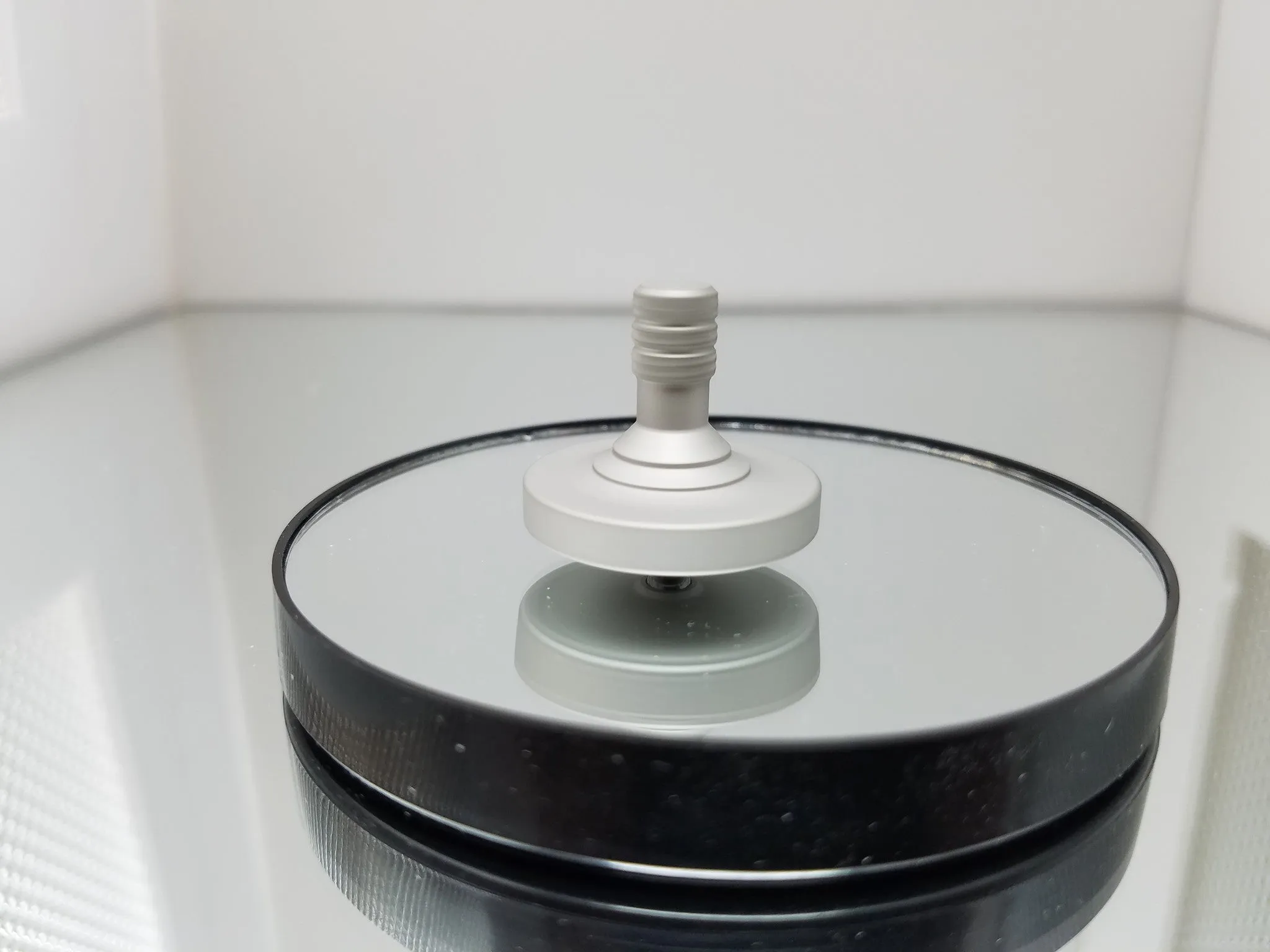 Stainless Steel Spinning Top with a Blasted Finish