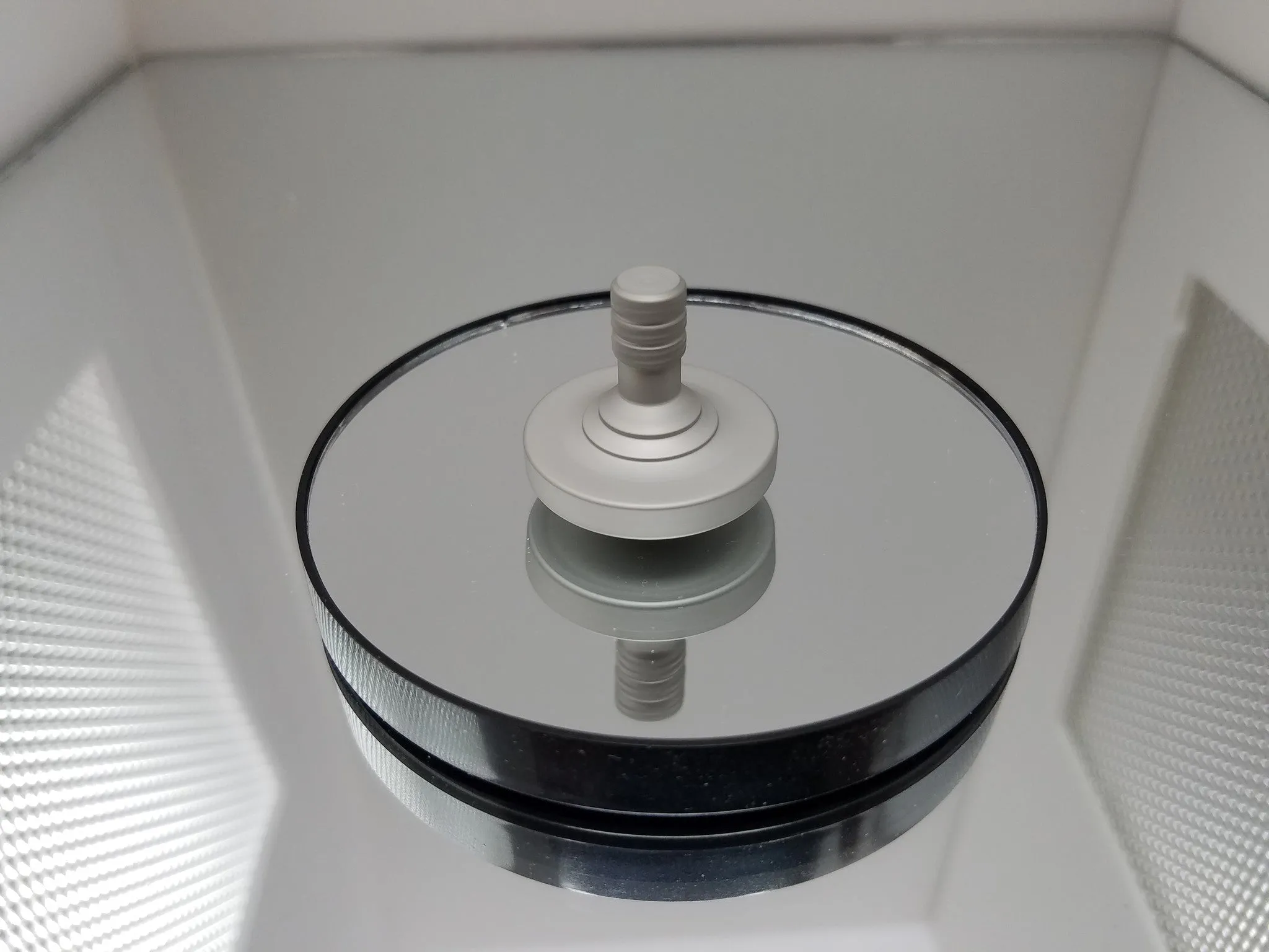 Stainless Steel Spinning Top with a Blasted Finish
