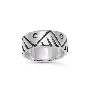 Sterling Silver Ring - Mountain