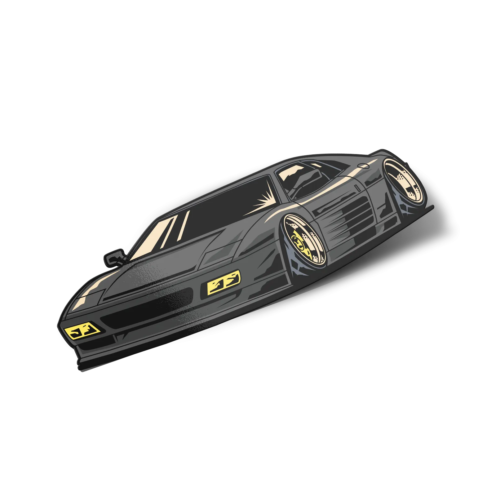 Sticker – Slammed Ferrari (Grey)