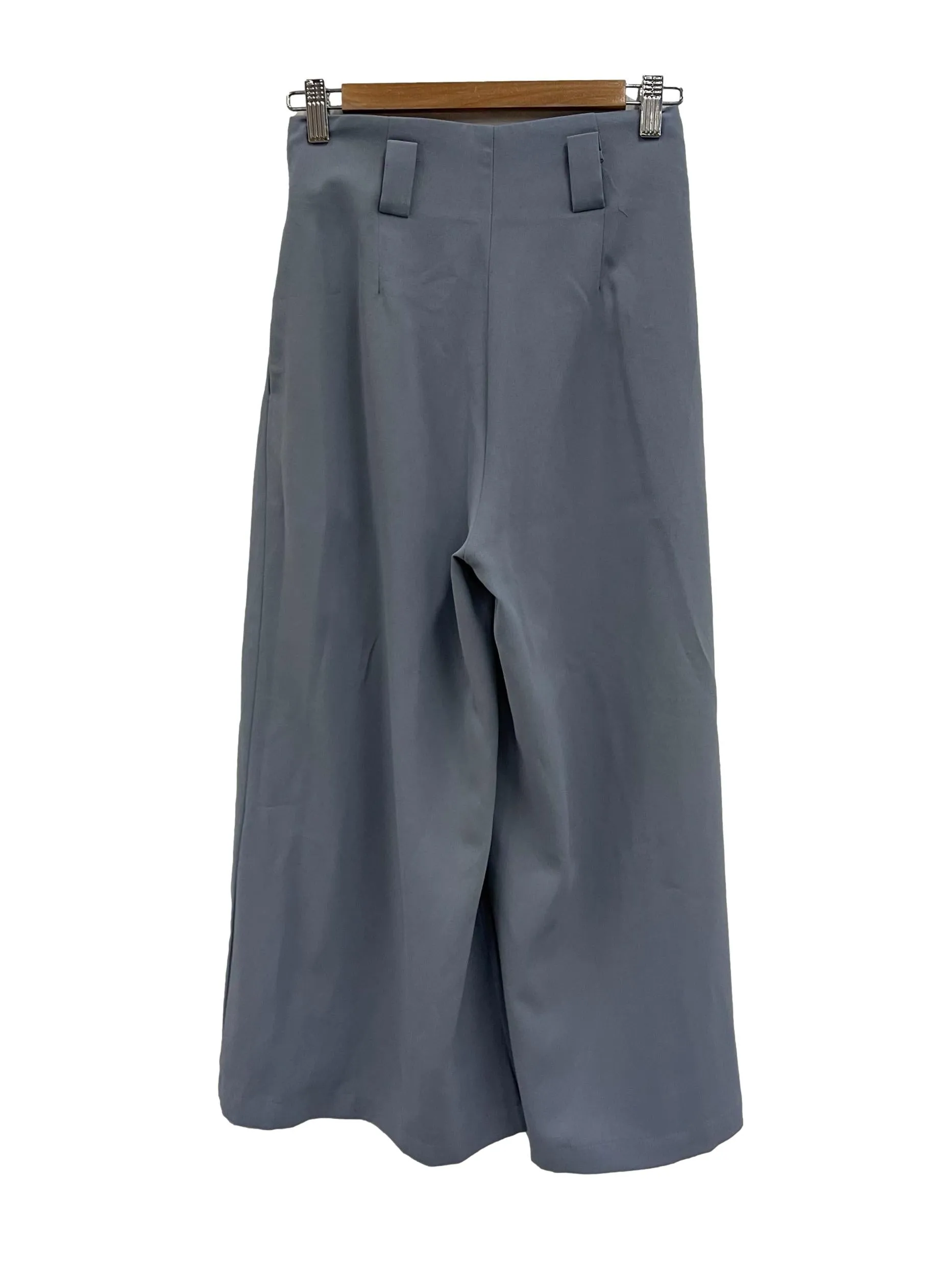Stone Blue Pleated Pants