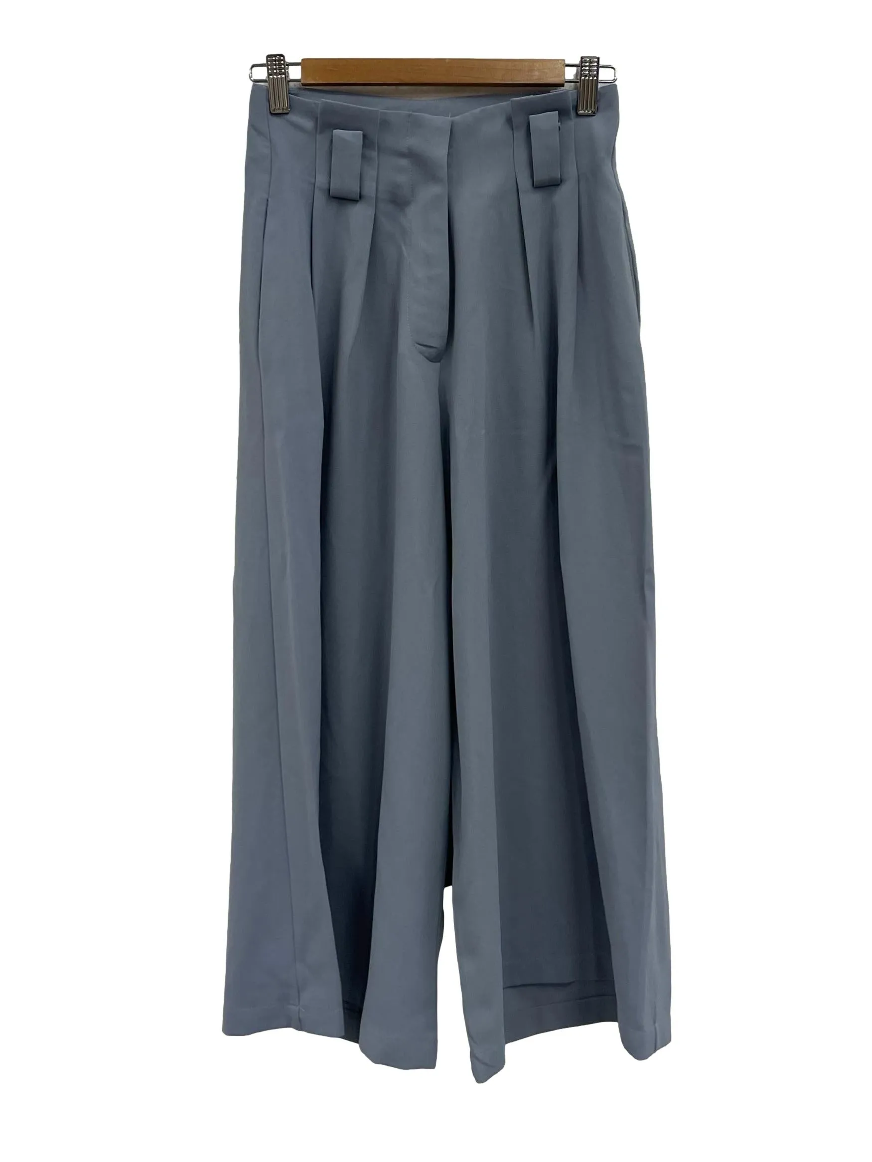 Stone Blue Pleated Pants