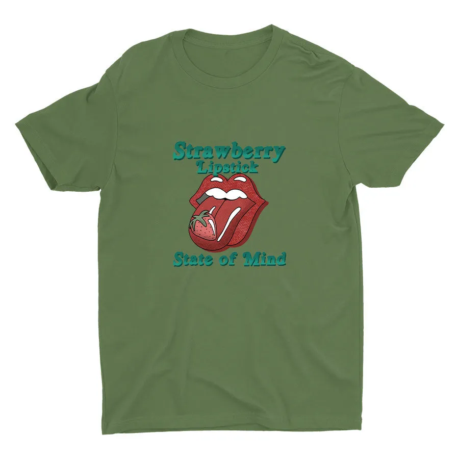 Strawberry Lipstick Cotton Tee