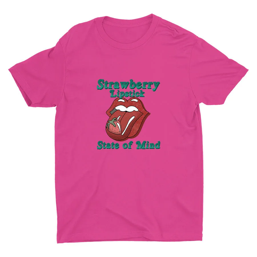 Strawberry Lipstick Cotton Tee