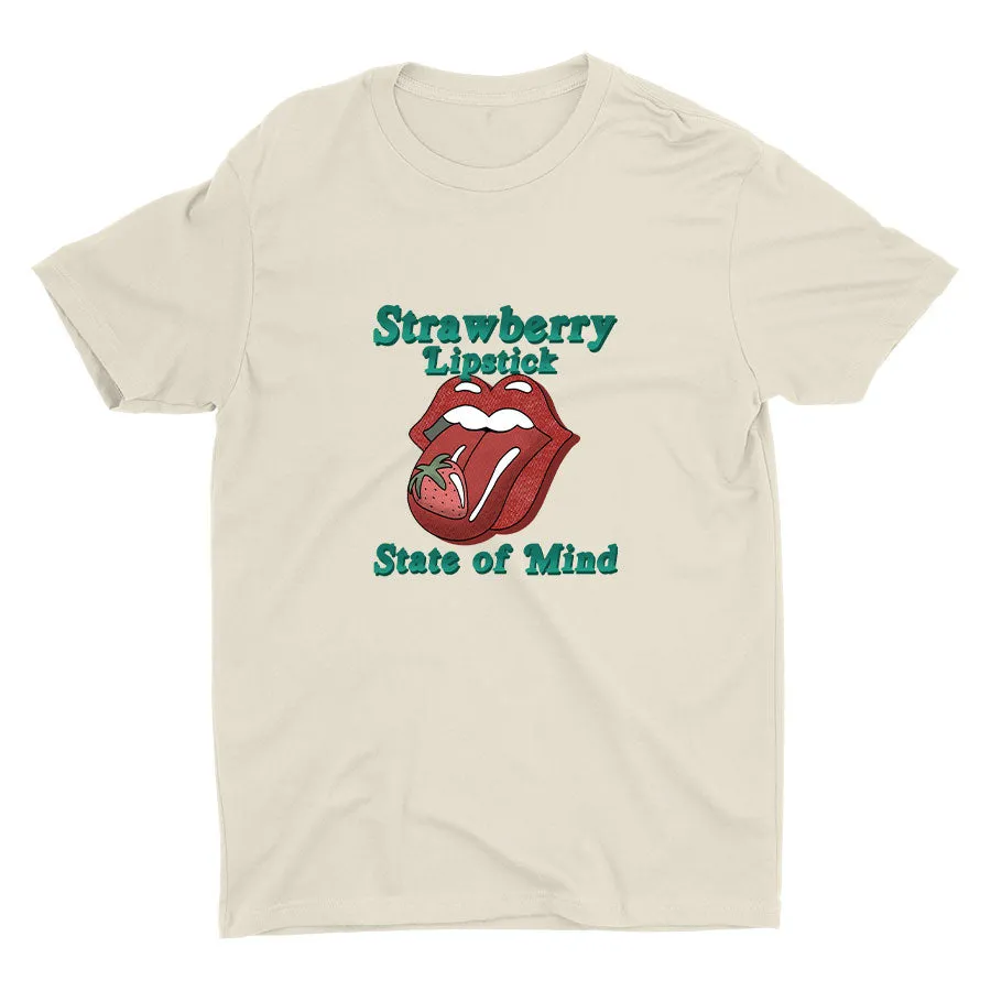 Strawberry Lipstick Cotton Tee