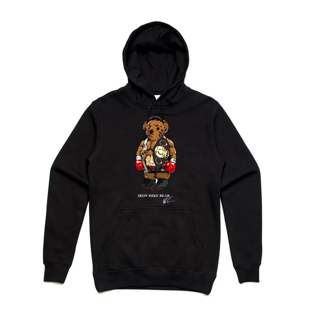 Streetwear on Demand IRON MIKE BEAR HOODIE BLACK