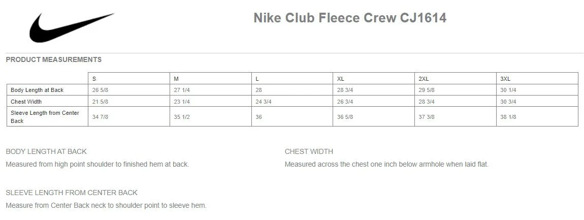 Strike Zone Nike Club Fleece Crewneck Sweatshirt
