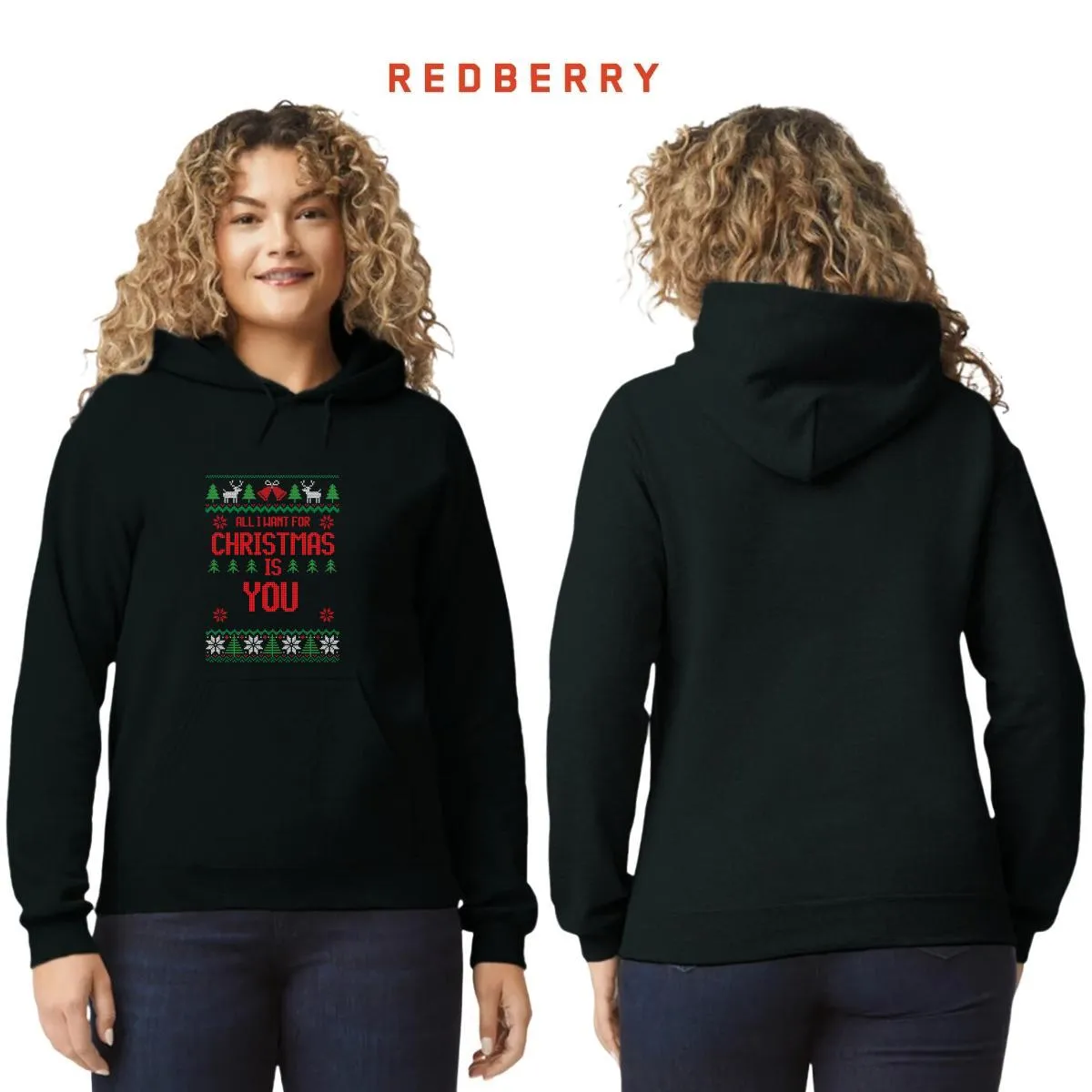 Sudadera Deportiva Mujer Navideña Hoodie 012