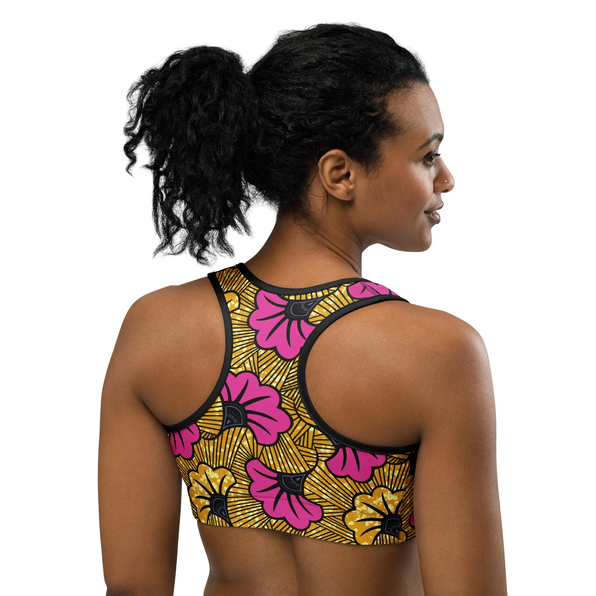 Sun Kissed Petals Sports Bra