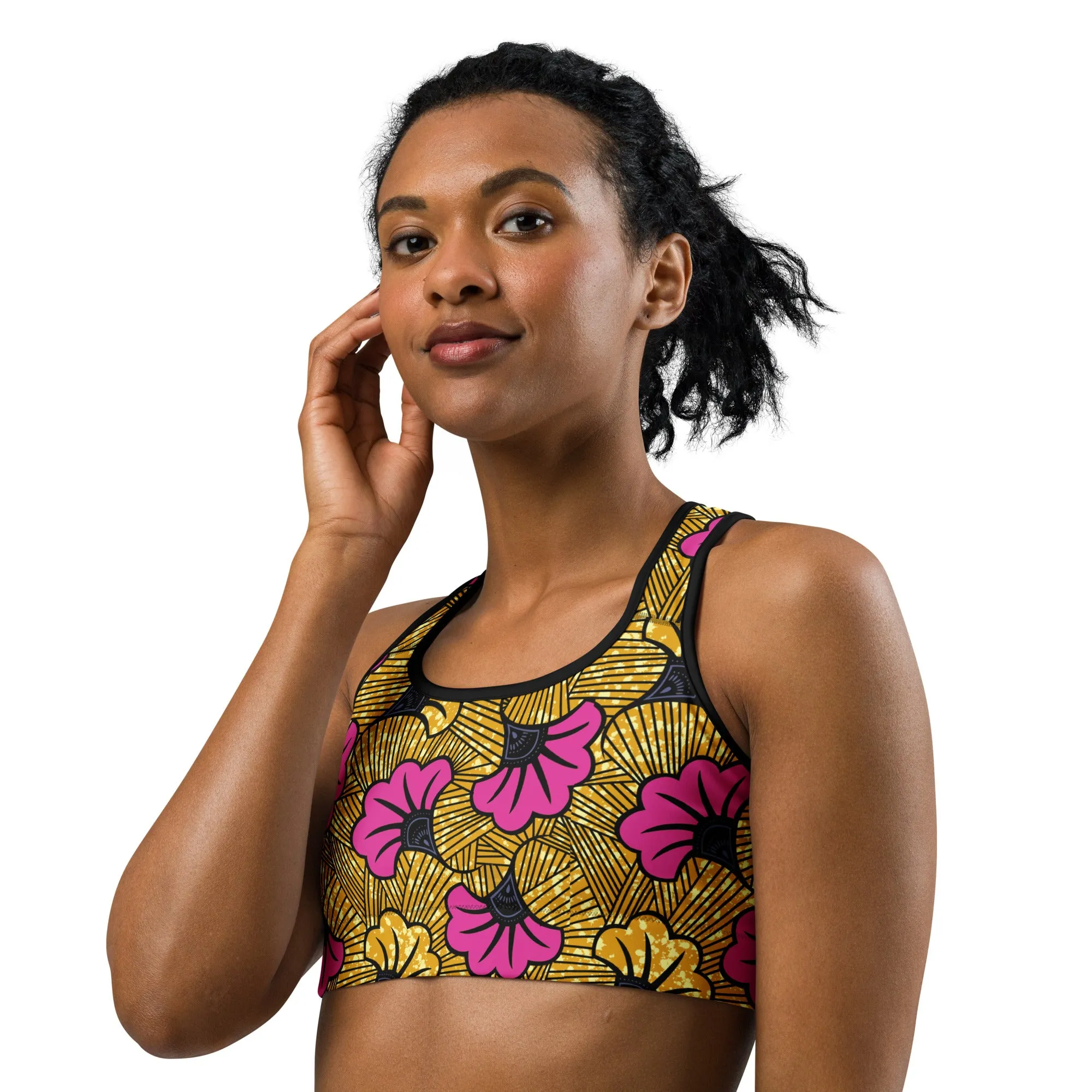 Sun Kissed Petals Sports Bra