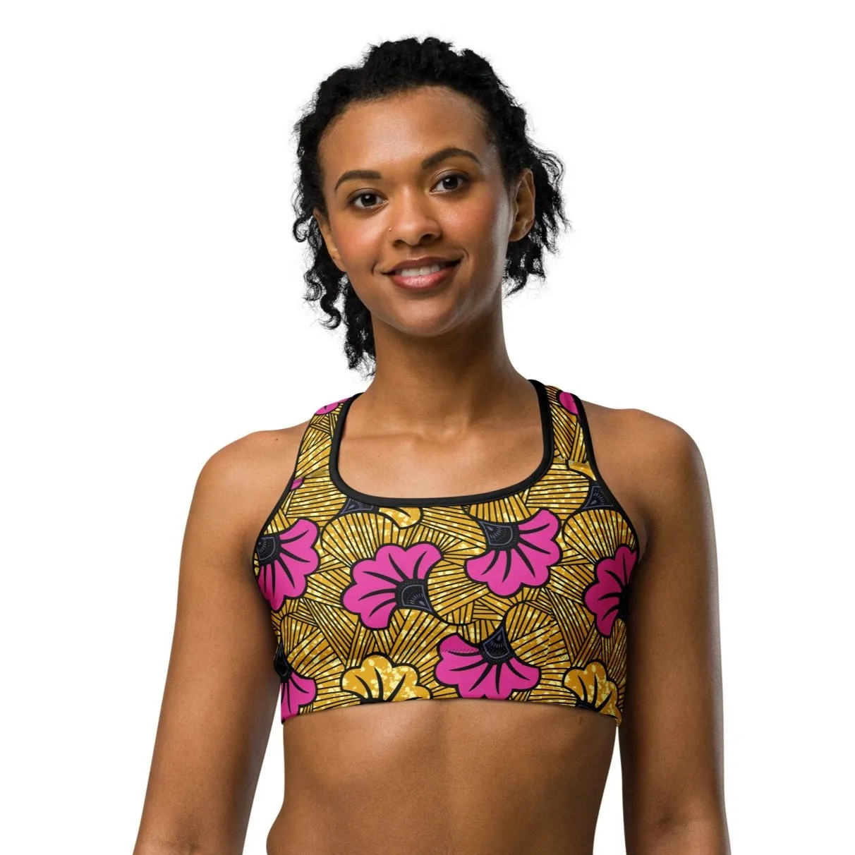 Sun Kissed Petals Sports Bra