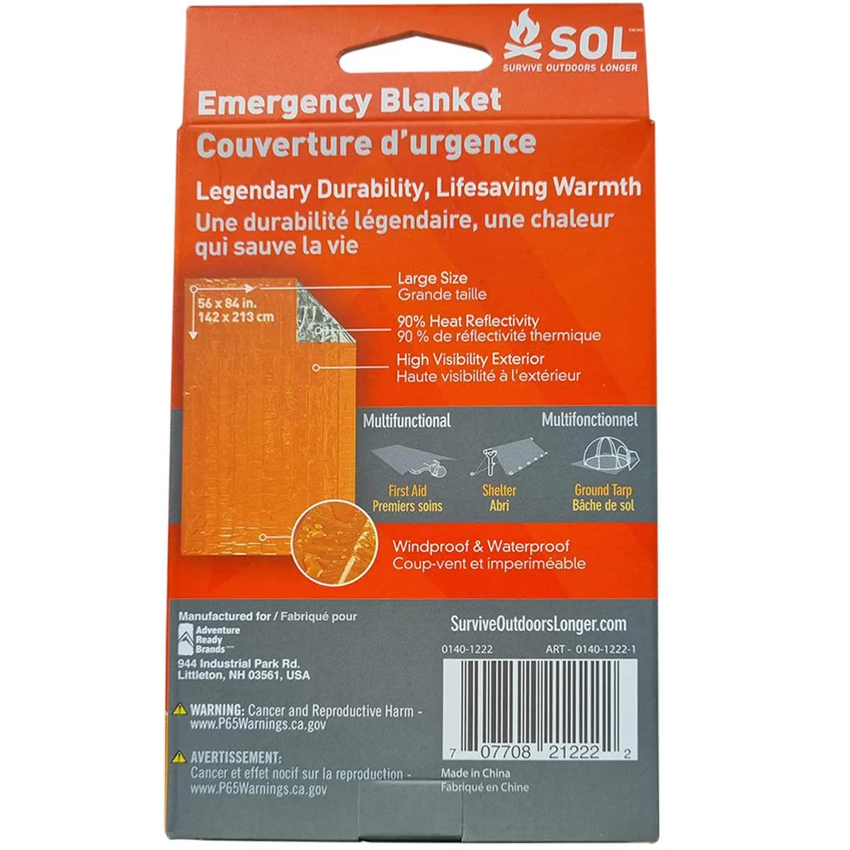 Survive Outdoors Longer Emergency Survival Blanket
