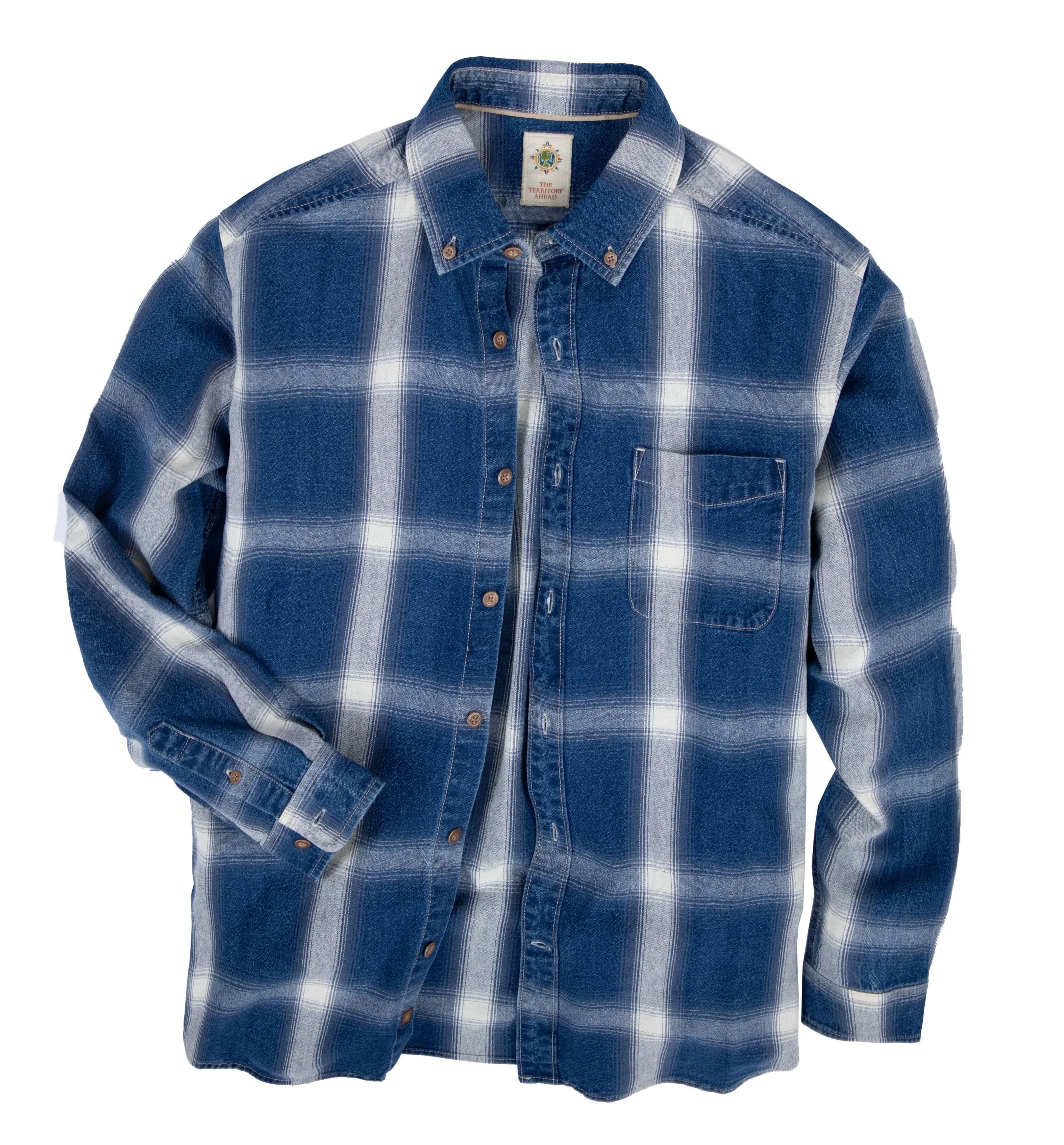 Tall Ombré Plaid Shirt