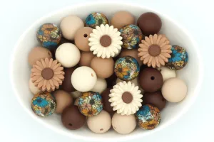 Teal Floral Mix