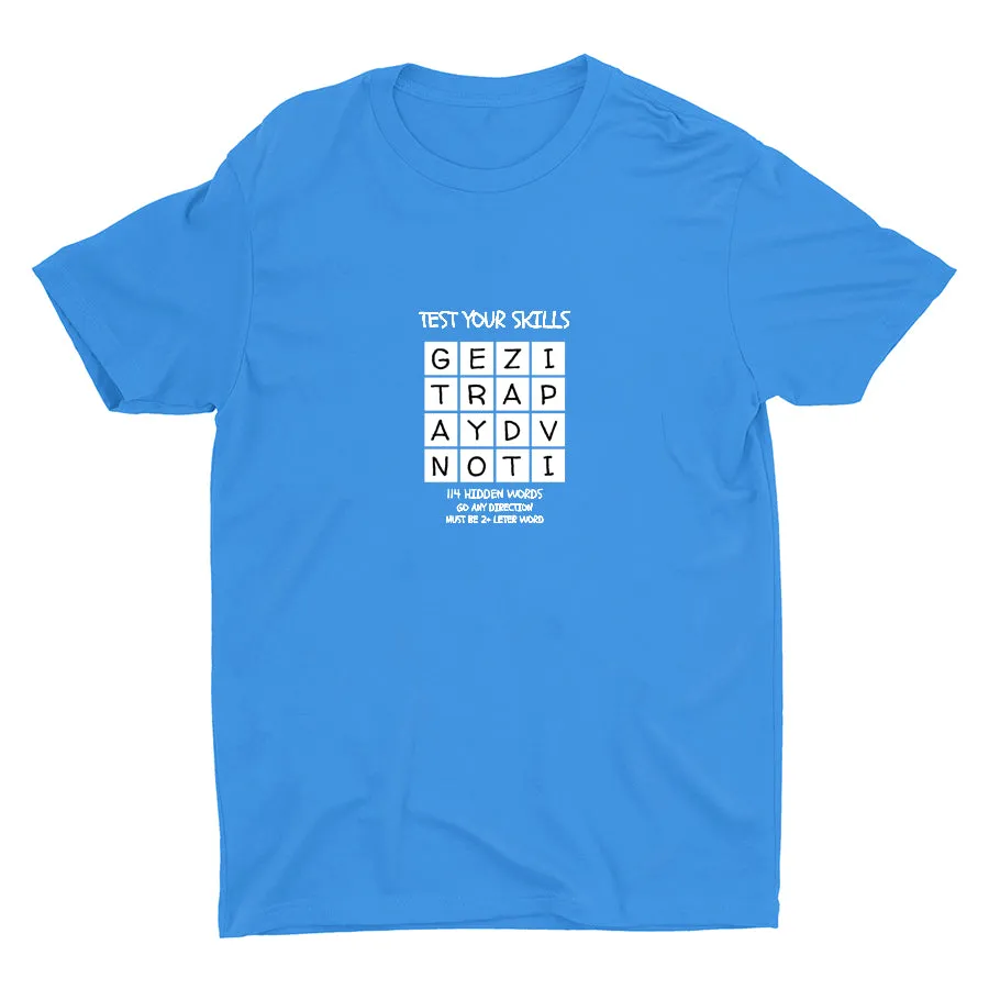 TEST YOUR SKILLS--114 HIDDEN WORDS Cotton Tee