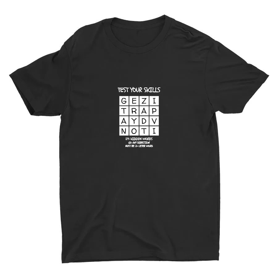 TEST YOUR SKILLS--114 HIDDEN WORDS Cotton Tee