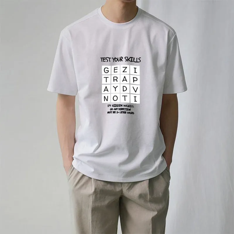 TEST YOUR SKILLS--114 HIDDEN WORDS Cotton Tee