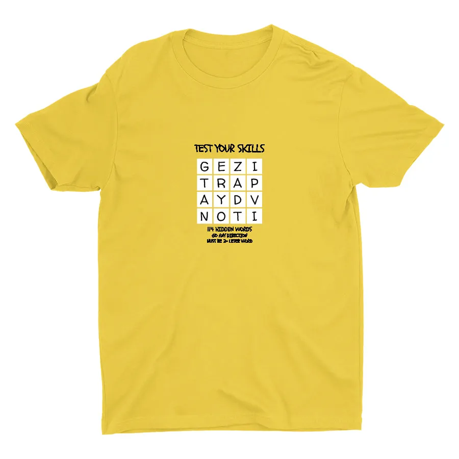 TEST YOUR SKILLS--114 HIDDEN WORDS Cotton Tee