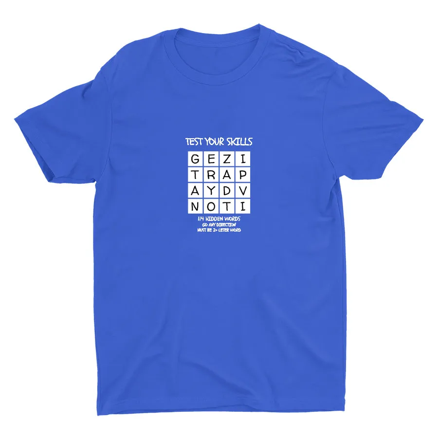 TEST YOUR SKILLS--114 HIDDEN WORDS Cotton Tee