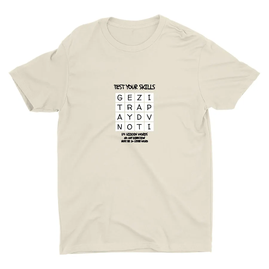 TEST YOUR SKILLS--114 HIDDEN WORDS Cotton Tee