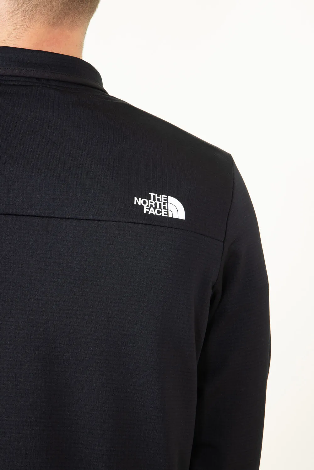 The North Face Cedar Trail Grid Fleece 1/4 Zip for Men in Black | NF0A8AZE-JK3-BLK