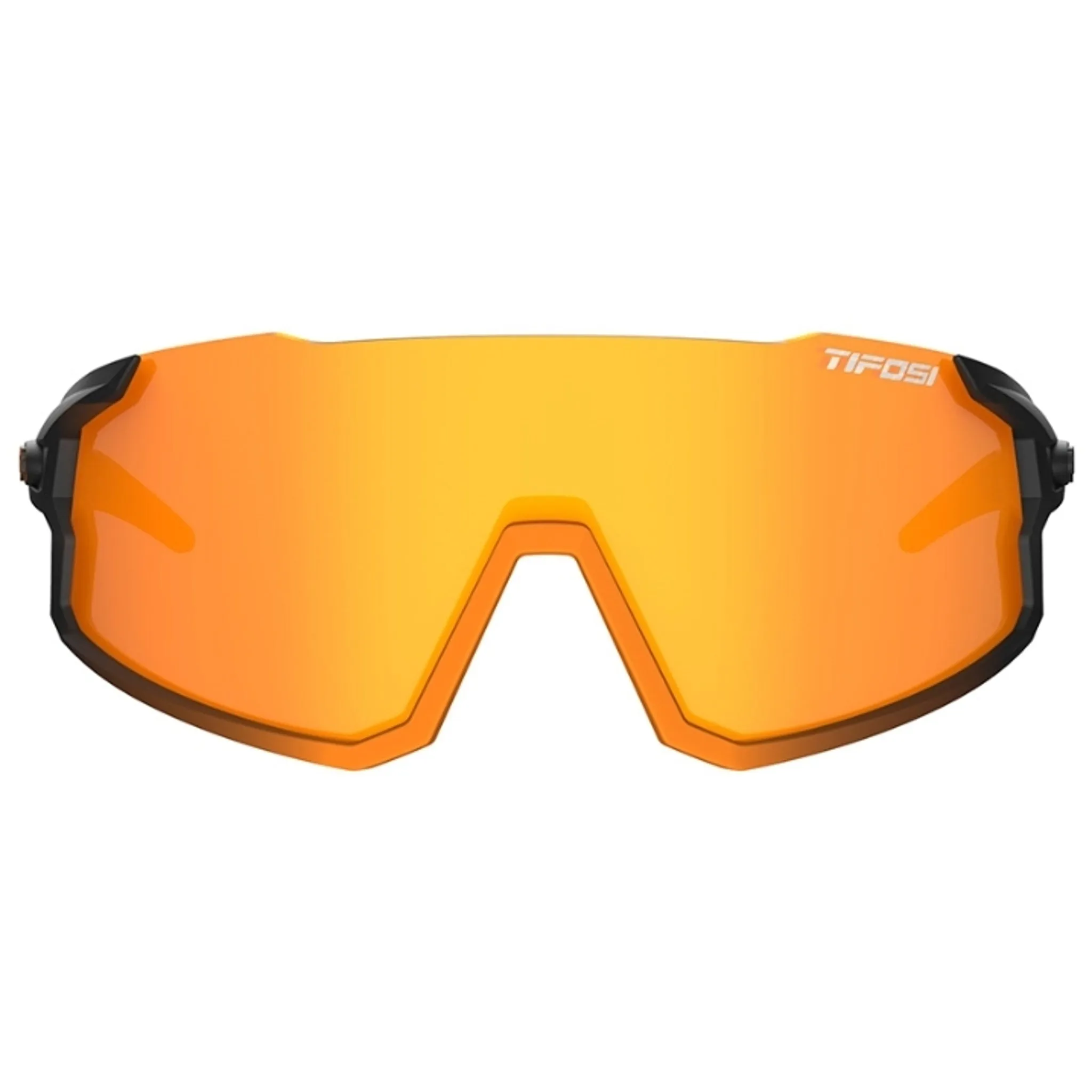 Tifosi Stash Sunglasses Black Orange Fade with Clarion Orange, Red and Clear Lens