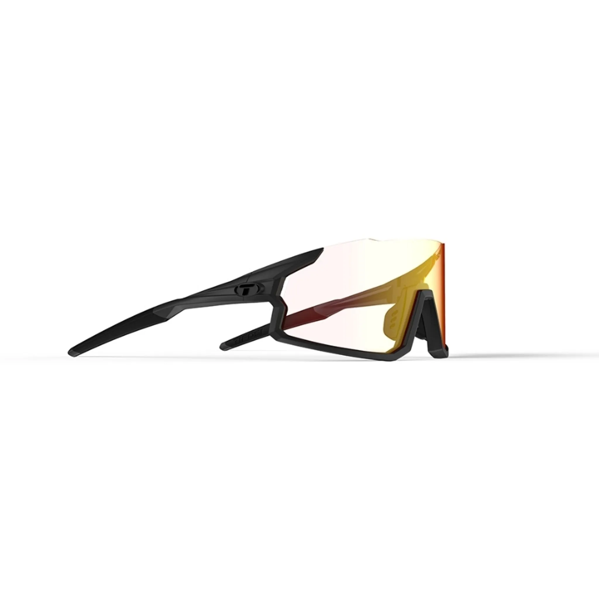 Tifosi Stash Sunglasses Matte Gunmetal With Clarion Red Fototec Lens