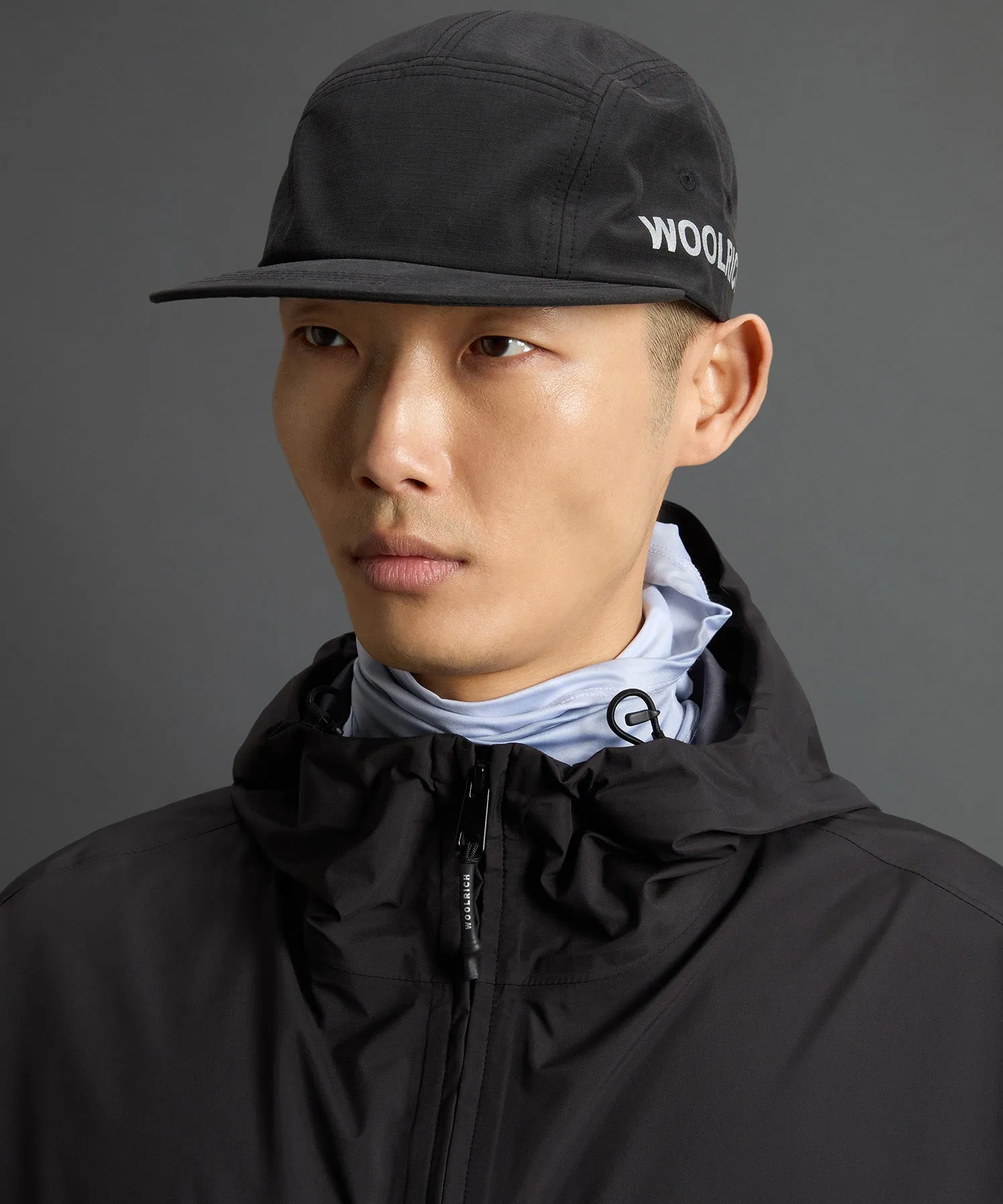 Todd Snyder x Woolrich 5-Panel Cap in Black